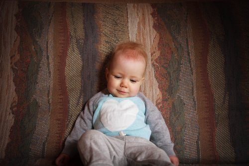 Sonja chilling on the futon